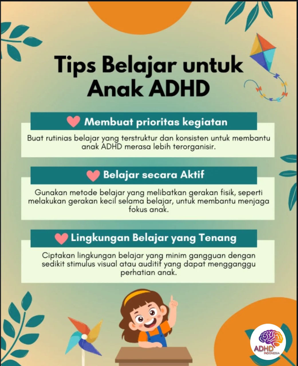 Strategi Belajar yang Cocok untuk Anak ADHD di Kabupaten Boalemo